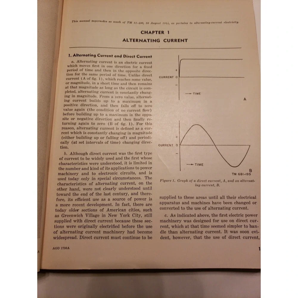 Vintage Department of the Army 1951 Technical Manual TM11-681 Electrical